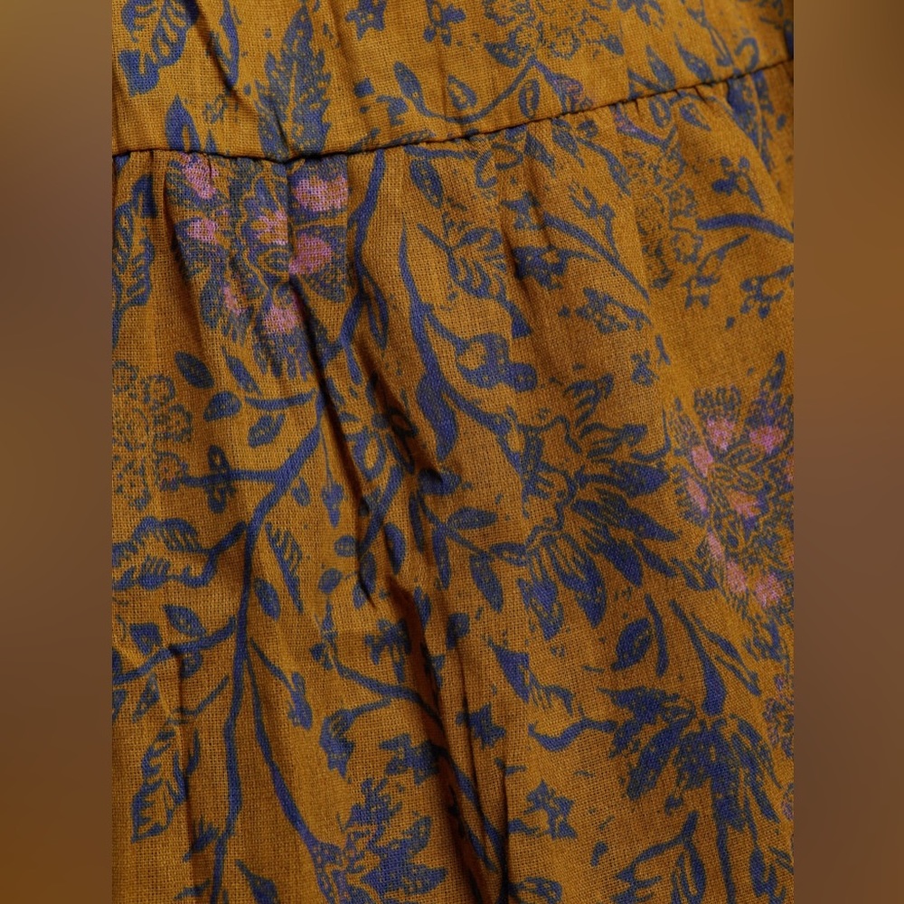 Free People Mustard Floral Maxi Dress - Picture 12 of 13